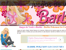 Tablet Screenshot of juegosdevestirabarbie.com